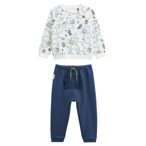 Ensemble Sweat Et Pantalon Bébé Garçon Yakutat Bleu