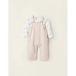 Body + Salopette Gratté Gris Clair