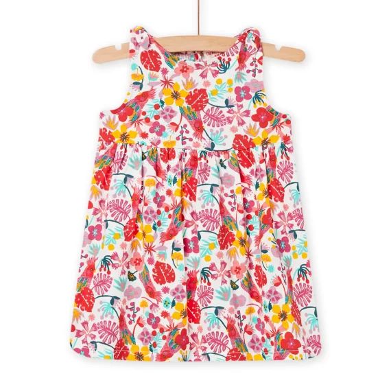 Robe Écrue À Imprimé Fleuri Bébé Fille
