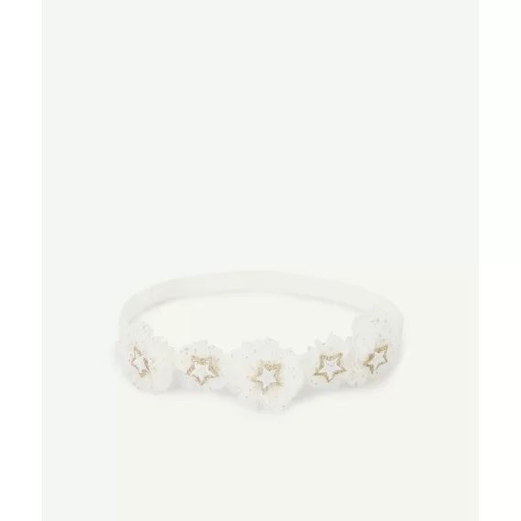 Le bandeau en tulle blanc fille –  – Soldes