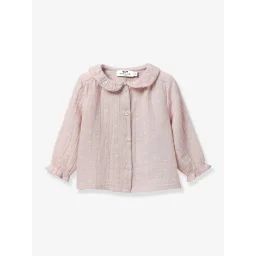 Blouse En Gaze De Coton Bébé Cyrillus Vieux Rose