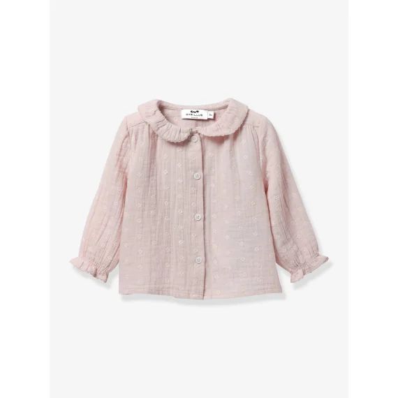 Blouse En Gaze De Coton Bébé Cyrillus Vieux Rose