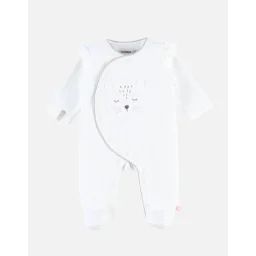 Pyjama 1-pièce Kendi En Velours Blanc