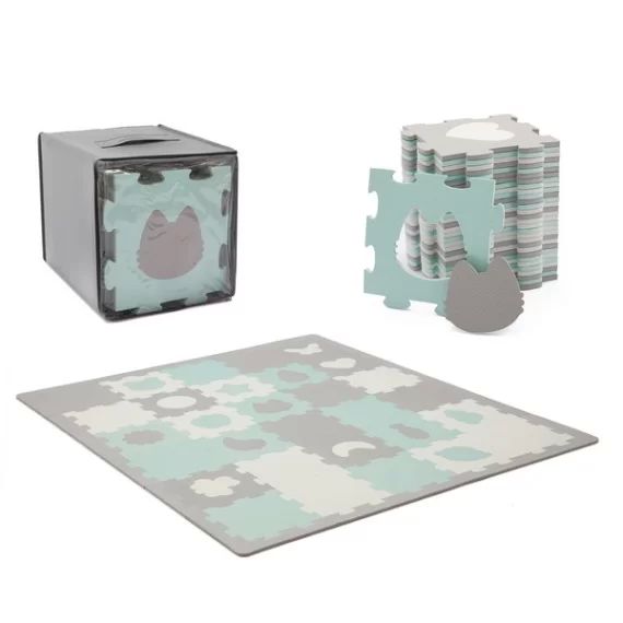 Tapis d&rsquo;Éveil Kinderkraft Luno Shapes – Mint