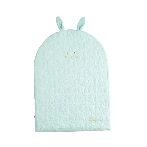 Housse De Matelas À Langer En Coton Bleu Ciel