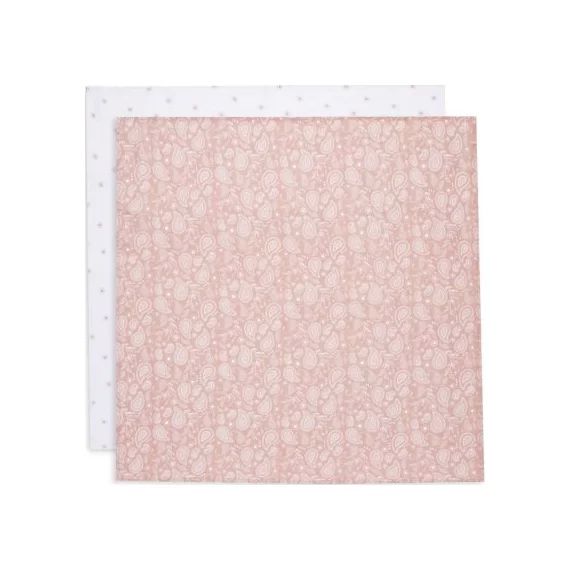 Lot de 2 langes en coton bio Paisley & Halo (70 x 70 cm)