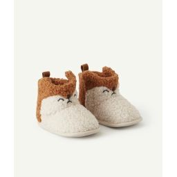 Chaussons style bottes en bouclettes bébé garçon –  – Soldes