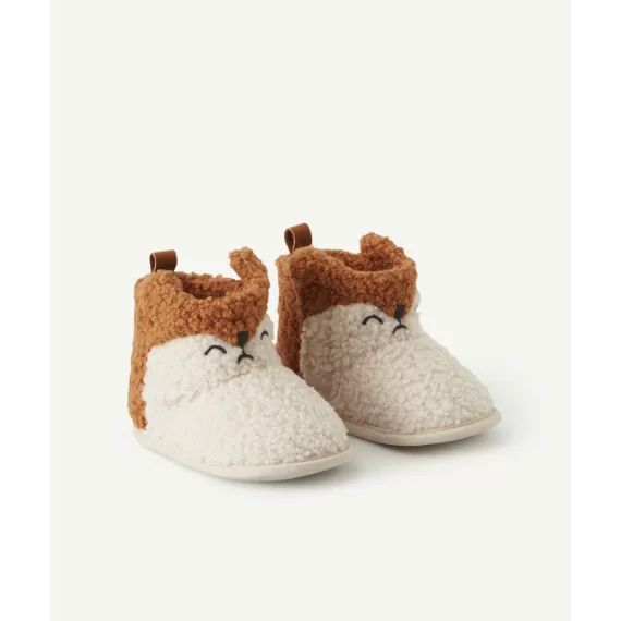 Chaussons style bottes en bouclettes bébé garçon –  – Soldes