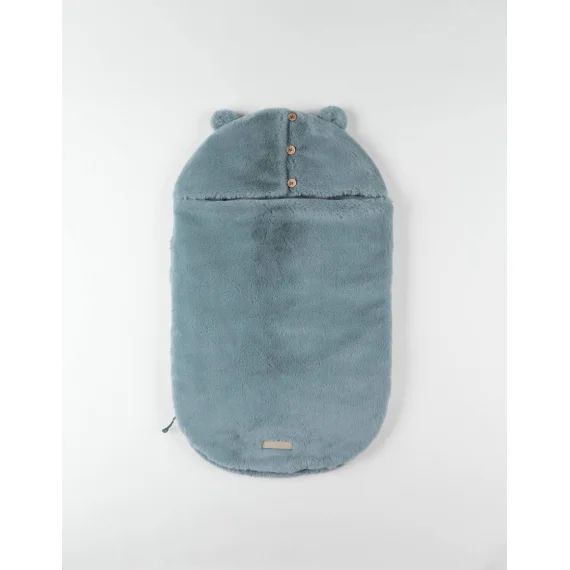 Nid D&rsquo;ange Jersey Et Fausse Fourrure Bleu Canard