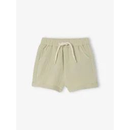 Short en gaze de coton bébé pistache
