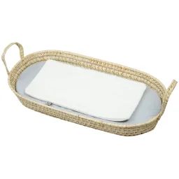 Set Matelas À Langer : Panier + Matelas + Drap-housse + Tapis De Change Jeanne Gris