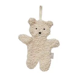 Attache Sucette Doux Teddy Bear Naturel – Jollein – Porte Tétine Bébé – Beige Beige