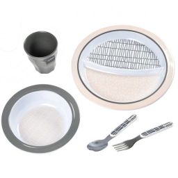 Coffret Repas Béaba – Pink Grid