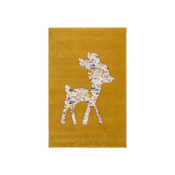 Tapis rectangulaire Faon jaune (80 x 150 cm)