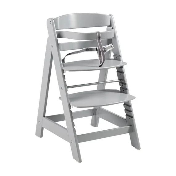 ROBA Chaise Haute Évolutive jusqu&rsquo;à la Chaise d&rsquo;Adolescent Sit Up Click – Poids Max 50 kg – Bois Laqué Taupe gris