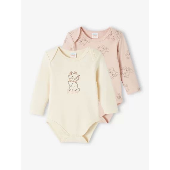 Lot de 2 bodies Disney vanille + rose