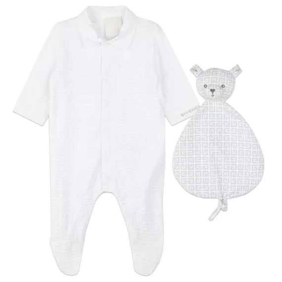 Ensemble pyjama et doudou UNISEXE Blanc