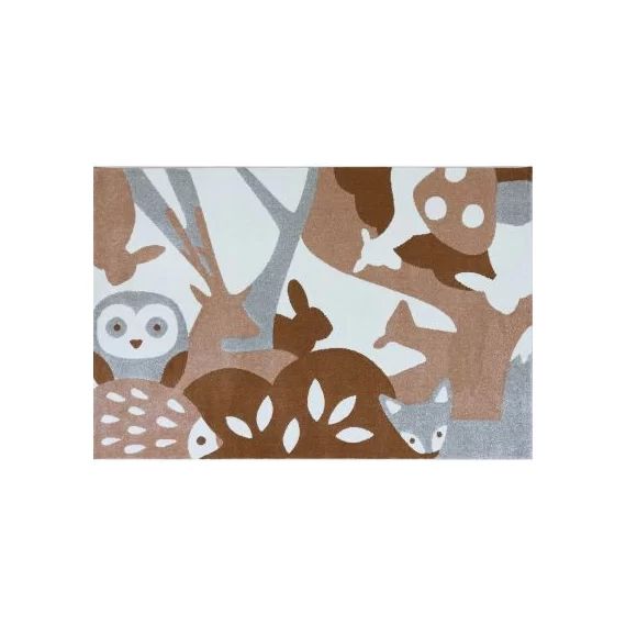 Tapis rectangulaire Animaux de la forêt (80 x 150 cm)