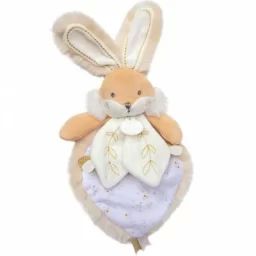 Coffret doudou plat blanc Lapin de sucre