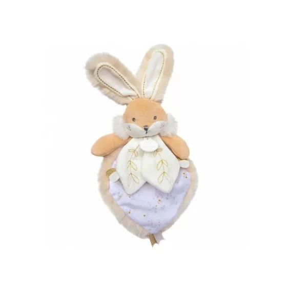 Coffret doudou plat blanc Lapin de sucre