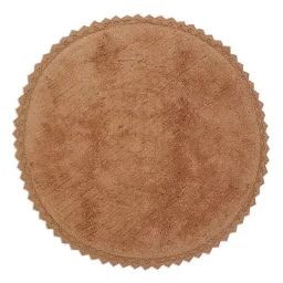 Tapis Rond Perla Toffee – Nattiot – Coton Marron