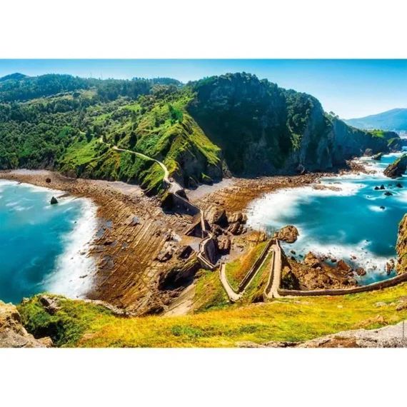 Puzzle 1000 Pièces – Nathan – L&rsquo;île Aux Dragons – Fantastique – Bleu – Enfant Bleu
