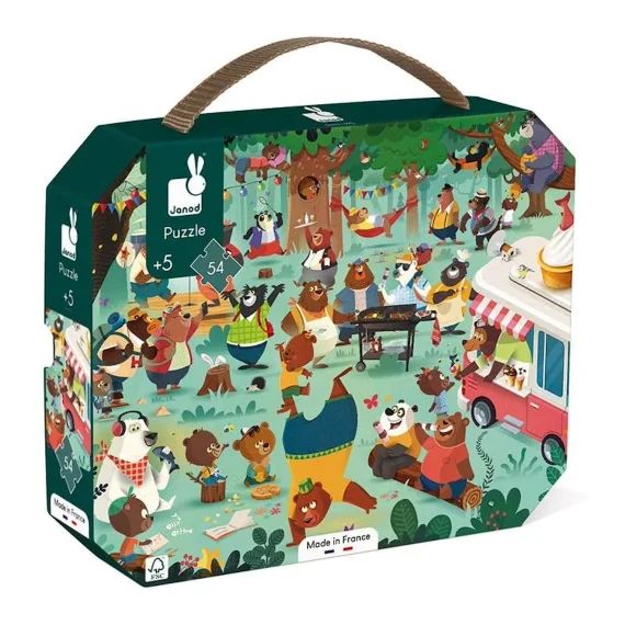 Puzzle La Cousinade Des Ours 54 Pcs Vert