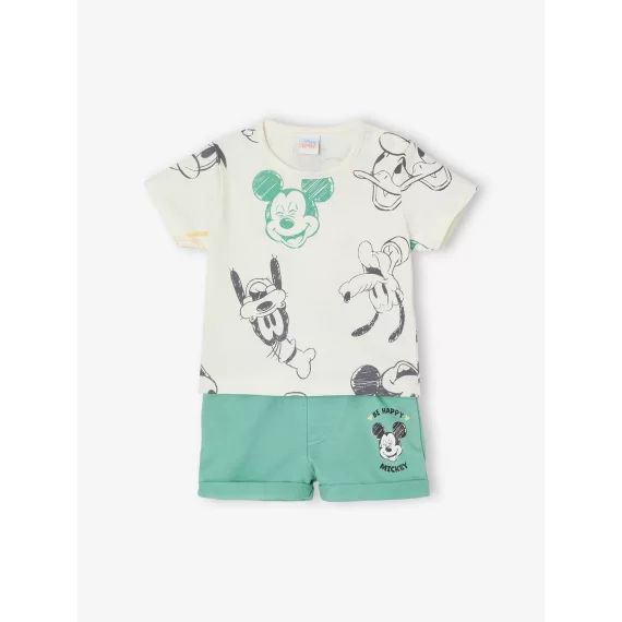 Ensemble bébé garçon 2 pièces Disney® Mickey&Friends vert moyen imprime