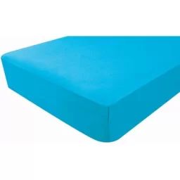 Drap housse jersey turquoise (70 x 140 cm)