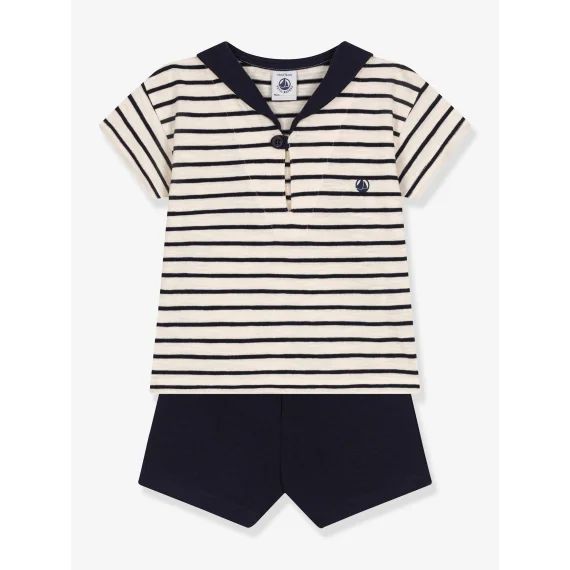 Ensemble 2 pièces PETIT BATEAU beige chiné