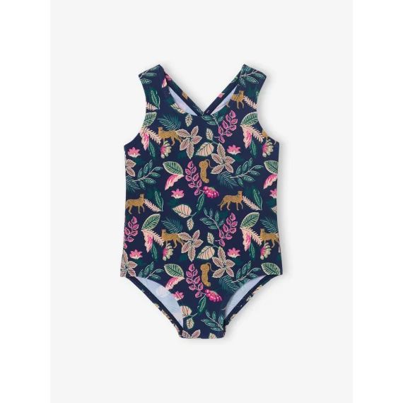 Maillot de bain 1 pièce imprimé bébé fille Capsule famille encre
