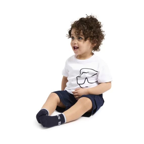 ENSEMBLE T-SHIRT+SHORT Garçon Bleu