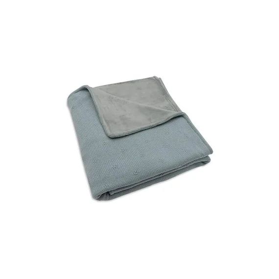 Couverture Berceau Cosy Knit En Coton Vert D&rsquo;eau