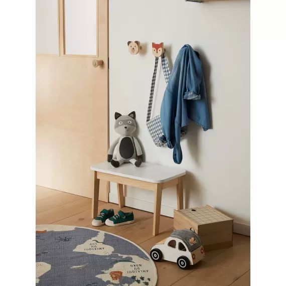 Tabouret maternelle Ecolier blanc