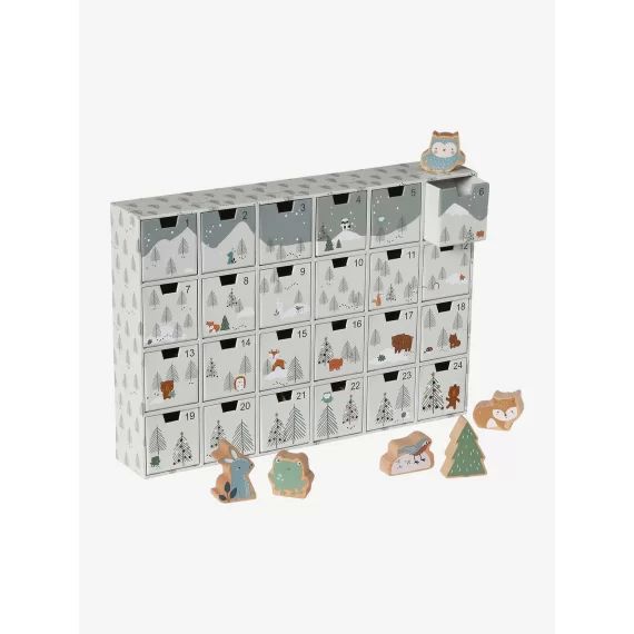 Calendrier de l&rsquo;Avent avec jouets en bois FSC® vert