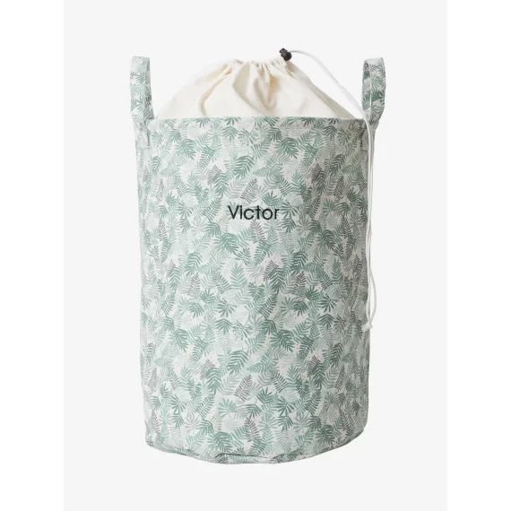 Panier à linge Hanoï vert imprimé
