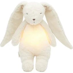 Peluche Veilleuse Lapin Nature Bio Blanc Polaire