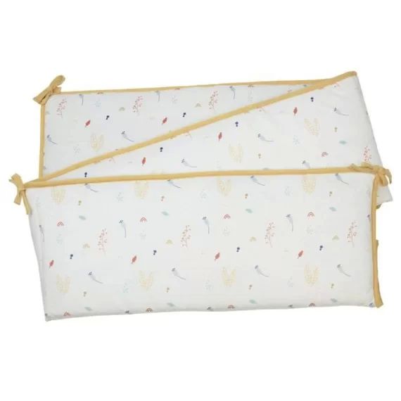 Tour de lit – TROIS KILOS SEPT – Ecru – Velours – Mixte – 23×180 cm blanc
