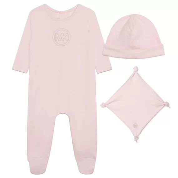 Pyjama, bonnet et doudou Fille Rose
