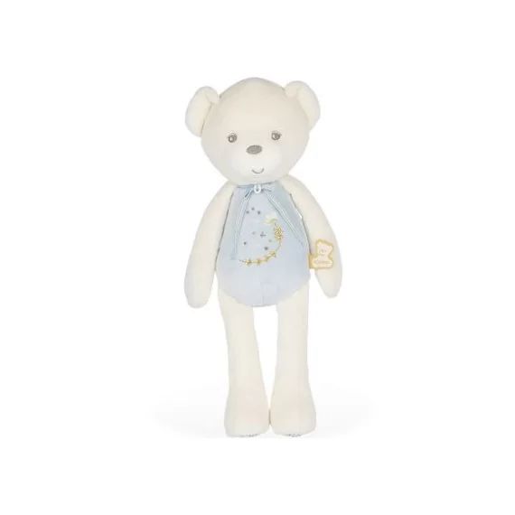 Peluche musicale Perle ourson bleu (35 cm)