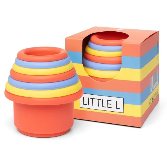 Gobelets Gigognes En Silicone Rouge