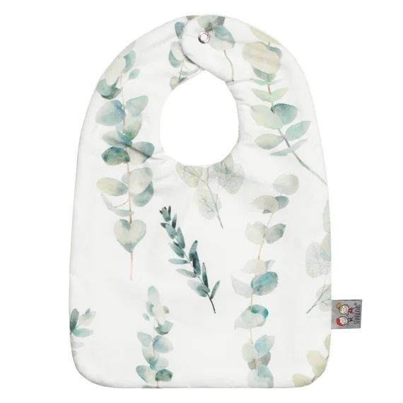 Bavoir En Coton Eucalyptus Eucalyptus, Vert, Gris