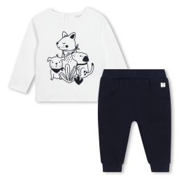 Ensemble T-shirt et pantalon Garçon Blanc
