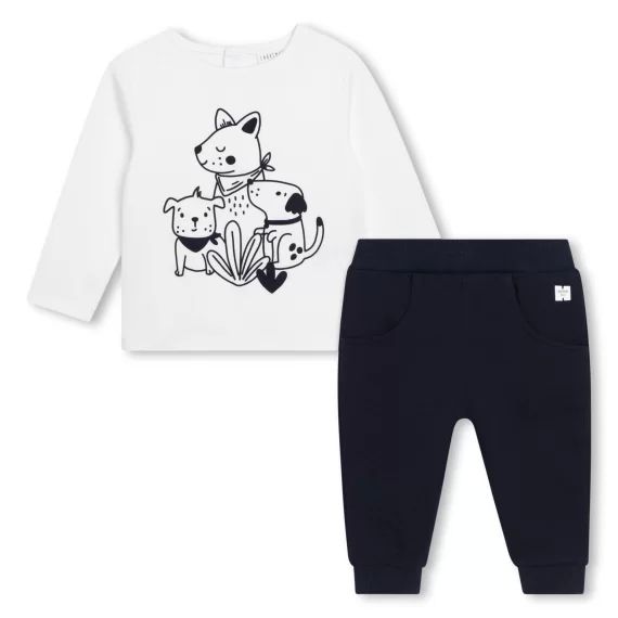 Ensemble T-shirt et pantalon Garçon Blanc