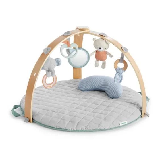 INGENUITY Tapis d&rsquo;éveil à duvet Cozy Spot, réversible, modèle Loamy™ bleu