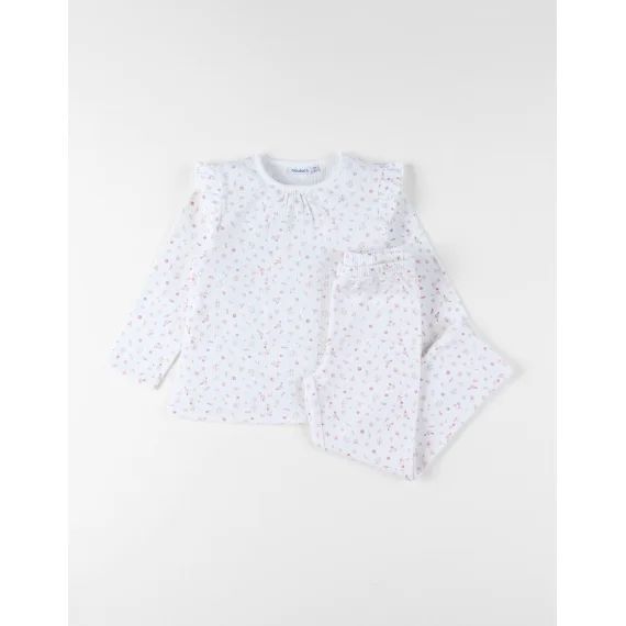 Pyjama Pointelle Jersey Blanc