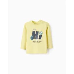 T-shirt À Manches Longues En Coton &lsquo;dot&rsquo; Jaune