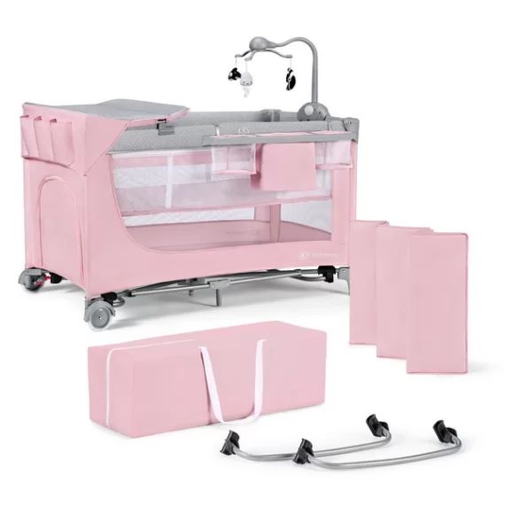 Lit Parapluie Kinderkraft Leody + Accessoires – Pink