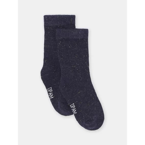 Chaussettes Brillantes Bleu Marine Bébé Fille