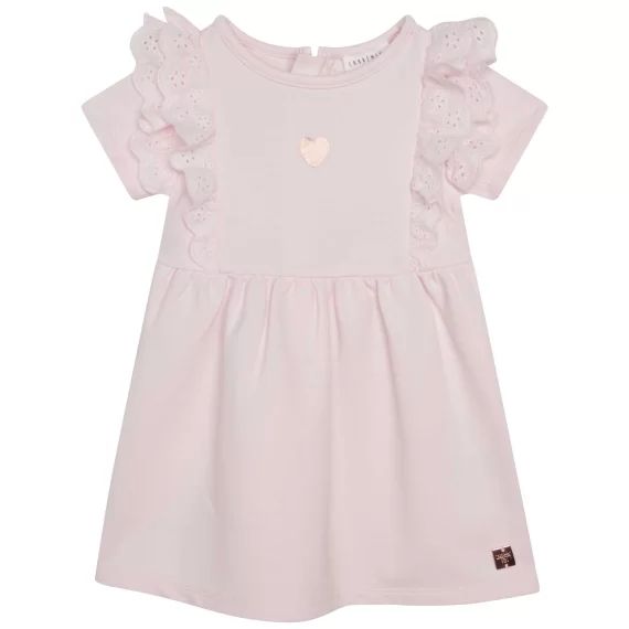 Robe en molleton Fille Rose